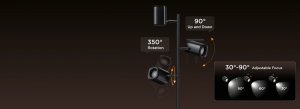 Lampa podłogowa Govee H60B2 Tree Floor Lamp Floor Lamp RGBWWIC, 1500lm, 2.4GHz Wi-Fi + Bluetooth 5