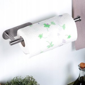 Wieszak na ręcznik papierowy stalowy srebrny 3