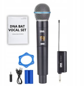 Mikrofon DNA BAT VOCAL SET zestaw bezprzewodowy akumulator 13