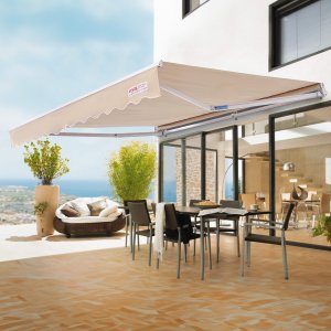 Verk Markiza balkonowa rozporowa ogrodowa tarasowa patio 4 x 2,4 m 7