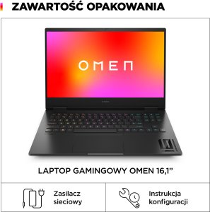 Laptop HP Omen 16-wf1183nw i7-14700HX / 16 GB / 512 GB / RTX 4070 / 165 Hz (C3VH4EA) 2