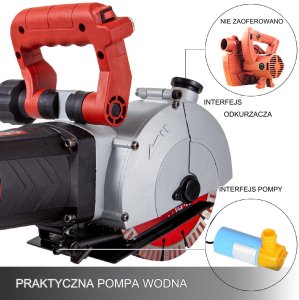Bruzdownica laserowa do betonu 5 tarczy 2500 W do betonu ścian instalacji 5