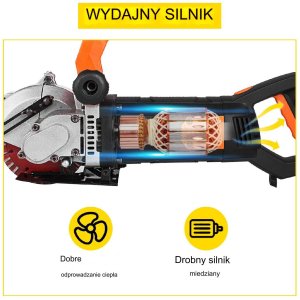 Bruzdownica Vevor Bruzdownica do betonu dedra frezarka rowków elektryczna 4800 W 133 mm 5