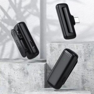 Mikrofon Krawatowy Bezprzewodowy USB-C Bluetooth Pojemnościowy do Telefonu 13