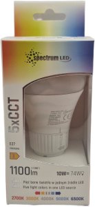TB Energy LED GLS E-27 230V 10W 5CCT SPECTRUM 7
