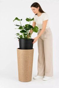 Adoni Doniczka jutowa boho z wkładem 75 cm – ręcznie robiona (adoni75) 5