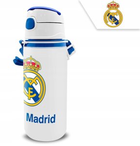 KIDS Bidon Dla Dziecka Aluminiowy Z Ustnikiem 600 Ml Real Madryt / Rm00005 2