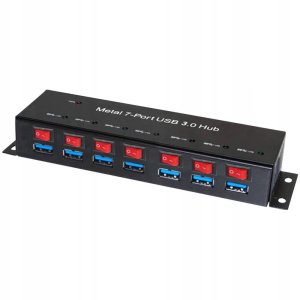 HUB USB Renkforce Hub USB 3.2 Gen 1 (USB 3.0) Renkforce RF-3269622, 7 x USB 3.2 Gen 1 (USB 3.0) 2