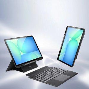 Etui z klawiaturą Dux Ducis (DK series) na Samsung Tab S10 FE+ (Plus) z podświetleniem - czarna 3
