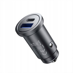 Mobile Origin Metal Car Charger 30W, CA12 - USB-C, USB-A 3