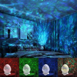 Logit Lampka Nocna LED Projektor Rzutnik GWIAZD Nieba JAJO DINOZAURA Dla Dzieci 6
