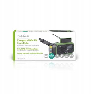 Radio Nedis Radio odbiornik Emergency radio DAB+ FM Solar Battery 5412810444175 RDDBCR2000GN (5412810444175) 11