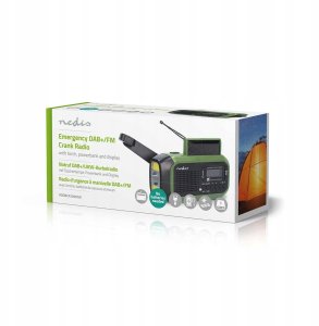 Radio Nedis Radio odbiornik Emergency radio DAB+ FM Solar Battery 5412810444175 RDDBCR2000GN (5412810444175) 12