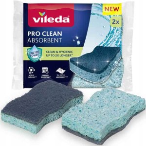 Zmywak wiskozowy z enzymami Vileda Pro Clean 2 szt. 2