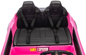Porsche Taycan Turbo S Różowy 24V Licencjonowany Pojazd Elektryczny 2x90W EDUKAMP 24