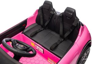 Porsche Taycan Turbo S Różowy 24V Licencjonowany Pojazd Elektryczny 2x90W EDUKAMP 25