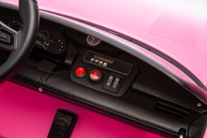 Porsche Taycan Turbo S Różowy 24V Licencjonowany Pojazd Elektryczny 2x90W EDUKAMP 30
