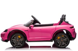 Porsche Taycan Turbo S Różowy 24V Licencjonowany Pojazd Elektryczny 2x90W EDUKAMP 5