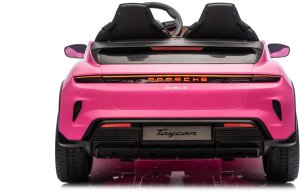 Porsche Taycan Turbo S Różowy 24V Licencjonowany Pojazd Elektryczny 2x90W EDUKAMP 7