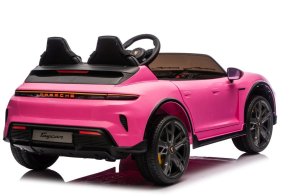Porsche Taycan Turbo S Różowy 24V Licencjonowany Pojazd Elektryczny 2x90W EDUKAMP 8