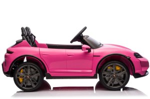 Porsche Taycan Turbo S Różowy 24V Licencjonowany Pojazd Elektryczny 2x90W EDUKAMP 9