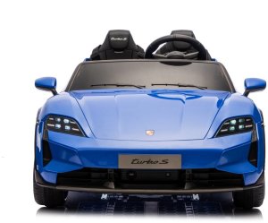 Porsche Licencjonowany Taycan Turbo S Blue 24V Jeździk na Akumulator 2x90W EDUKAMP 12