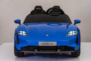 Porsche Licencjonowany Taycan Turbo S Blue 24V Jeździk na Akumulator 2x90W EDUKAMP 13