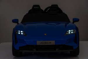 Porsche Licencjonowany Taycan Turbo S Blue 24V Jeździk na Akumulator 2x90W EDUKAMP 14