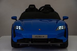 Porsche Licencjonowany Taycan Turbo S Blue 24V Jeździk na Akumulator 2x90W EDUKAMP 15