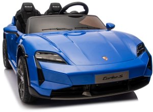 Porsche Licencjonowany Taycan Turbo S Blue 24V Jeździk na Akumulator 2x90W EDUKAMP 18
