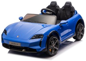 Porsche Licencjonowany Taycan Turbo S Blue 24V Jeździk na Akumulator 2x90W EDUKAMP 19