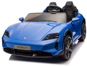 Porsche Licencjonowany Taycan Turbo S Blue 24V Jeździk na Akumulator 2x90W EDUKAMP 20