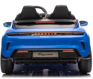 Porsche Licencjonowany Taycan Turbo S Blue 24V Jeździk na Akumulator 2x90W EDUKAMP 2