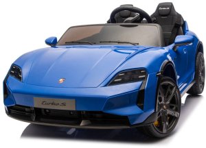 Porsche Licencjonowany Taycan Turbo S Blue 24V Jeździk na Akumulator 2x90W EDUKAMP 23