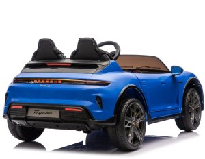 Porsche Licencjonowany Taycan Turbo S Blue 24V Jeździk na Akumulator 2x90W EDUKAMP 29