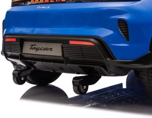 Porsche Licencjonowany Taycan Turbo S Blue 24V Jeździk na Akumulator 2x90W EDUKAMP 30