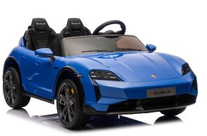 Porsche Licencjonowany Taycan Turbo S Blue 24V Jeździk na Akumulator 2x90W EDUKAMP 5