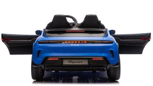 Porsche Licencjonowany Taycan Turbo S Blue 24V Jeździk na Akumulator 2x90W EDUKAMP 10