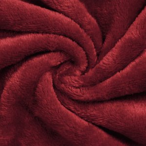 vidaXL Szlafrok z kapturem flanelowy Bordeaux Czerwony m 7