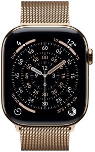 Smartwatch Apple Watch 11 GPS + Cellular 46mm Gold Titanium Milanese Loop S/M Złoty  (MFD74MP/A) 2