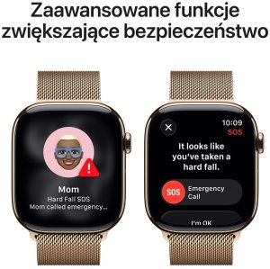 Smartwatch Apple Watch 11 GPS + Cellular 46mm Gold Titanium Milanese Loop S/M Złoty  (MFD74MP/A) 6