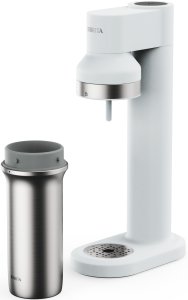 Saturator Brita sodaTRIO Biały + Dodatkowa butla CO2 + Butelka izolowana 1l czarna 2