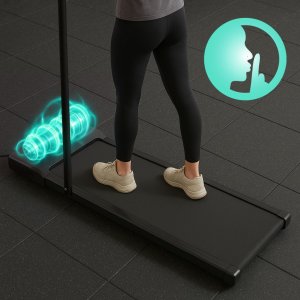Bieżnia ModernHome Bieżnia domowa z uchwytem elektryczna walking pad treningowy pod biurko 10 km/h 5