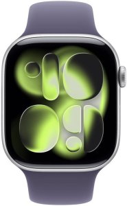 Smartwatch Apple Watch 11 GPS + Cellular 42mm Silver Alu Sport Band M/L Fioletowy  (MF8J4MP/A) 2