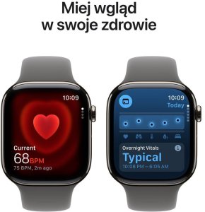 Smartwatch Apple Watch 11 GPS + Cellular 42mm Natural Titanium Sport Band M/L Grafitowy  (MF8N4ZR/A) 5