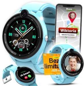 Smartwatch JG Smart Smartwatch Zegarek Dla Dzieci 4G LTE Rozmowy Aparat Wideo Lokalizator GPS 12