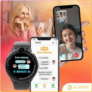 Smartwatch JG Smart Smartwatch Zegarek Dla Dzieci 4G LTE Rozmowy Aparat Wideo Lokalizator GPS 10