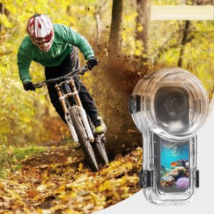 Obudowa Podwodna Wodoodporna Wodoszczelna Futerał Do 60m Do Insta360 X5 / X 5 / Pu760t 6
