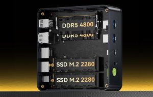 Komputer Giada MINI PC GMKtec M6 Ultra AMD Ryzen 5 7640HS 16GM RAM + 512GB SSD WIN 11 PRO 12