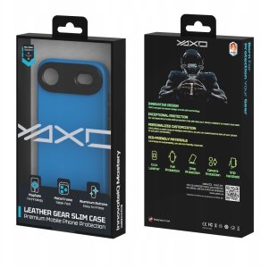 Yaxo Etui na telefon Leather Gear Slim Case MagSafe iPhone 17 Air Electric Blue 5